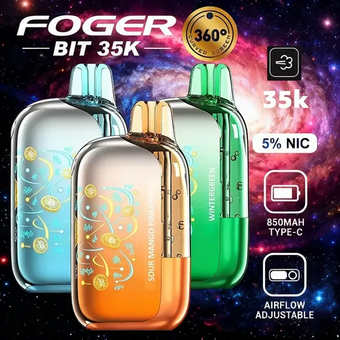 Foger Bit 35K disposable vape with OLED display